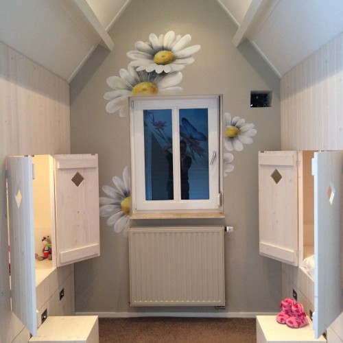 Bloemen Muurschildering